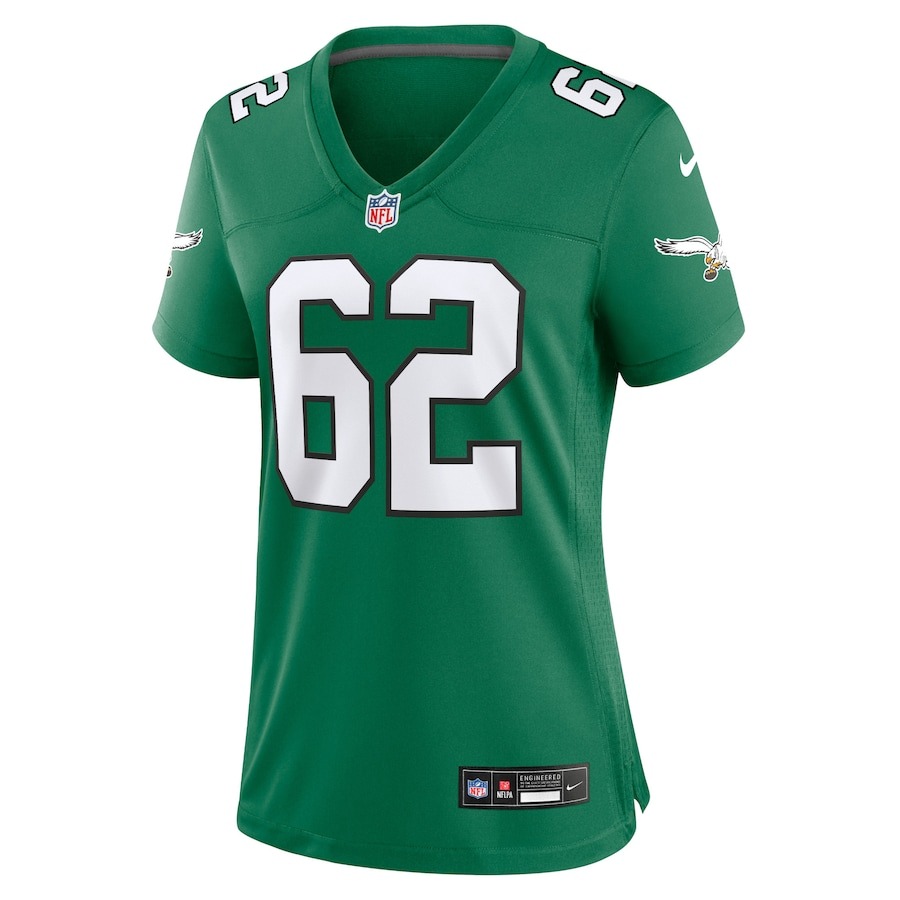 Women's Philadelphia Eagles Jason Kelce Nike Kelly Green Player Jersey