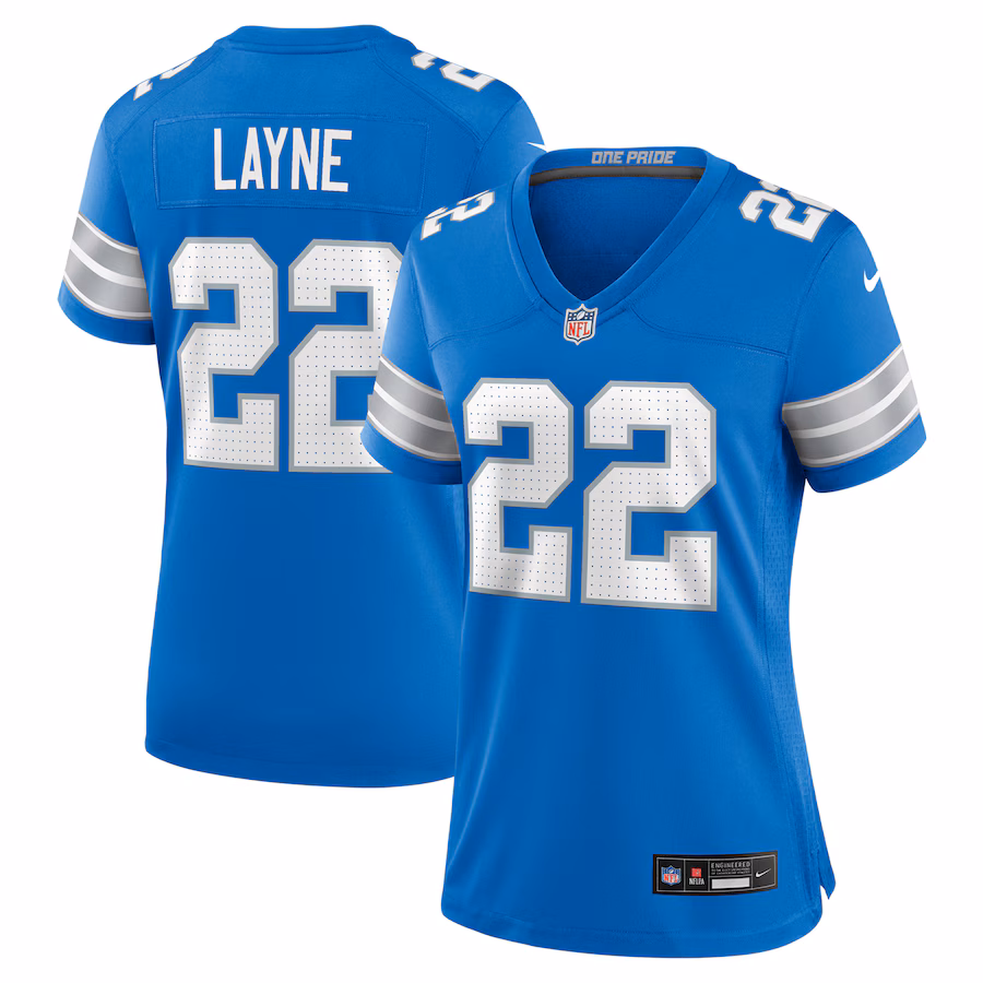 Women's Detroit Lions Bobby Layne Nike Blue Retired Player Game Jersey