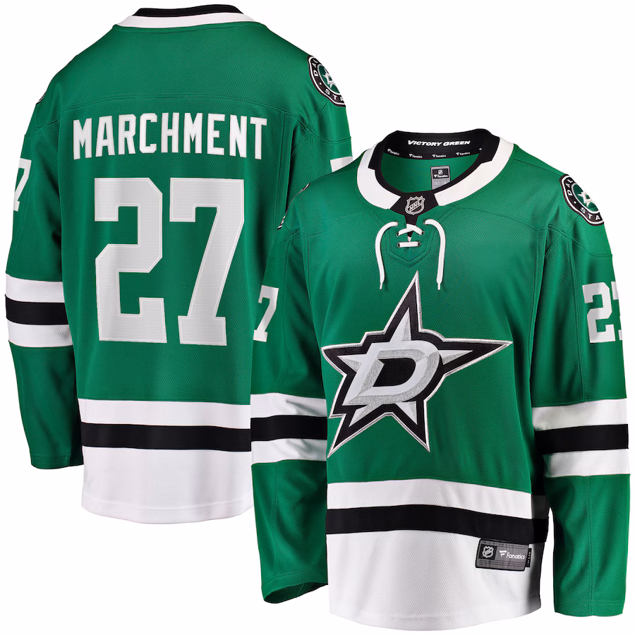 Men's Dallas Stars Mason Marchment Fanatics Kelly Green Home Breakaway Player Jersey