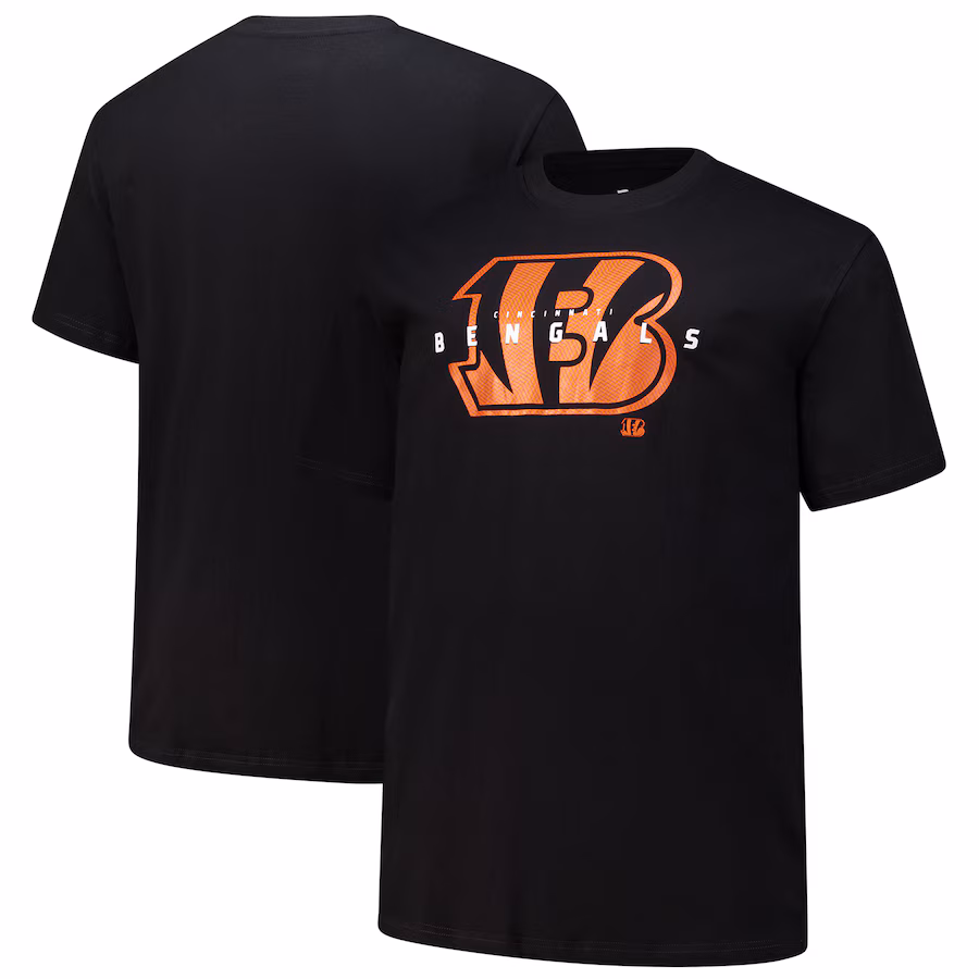 Men's Cincinnati Bengals Fanatics Black Big & Tall Coordinate T-Shirt