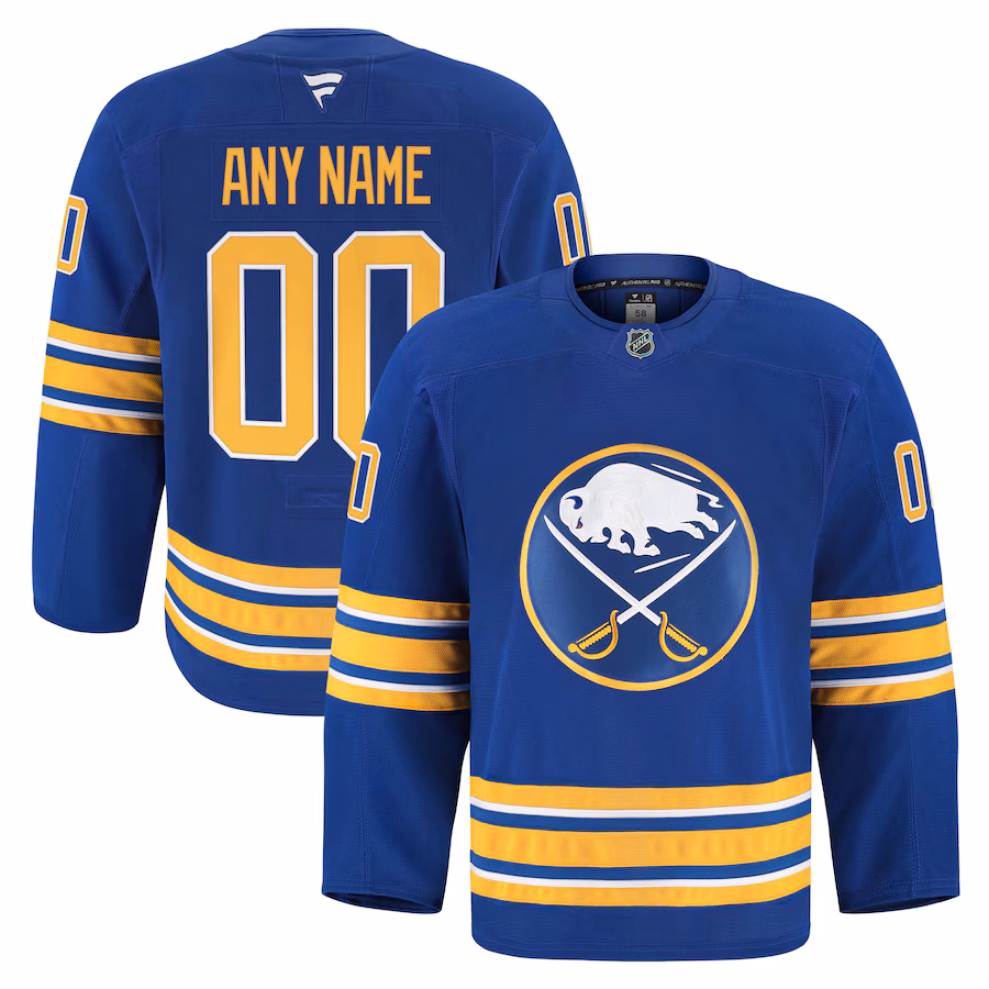 Men's Buffalo Sabres Fanatics Royal Home Authentic Pro Custom Jersey