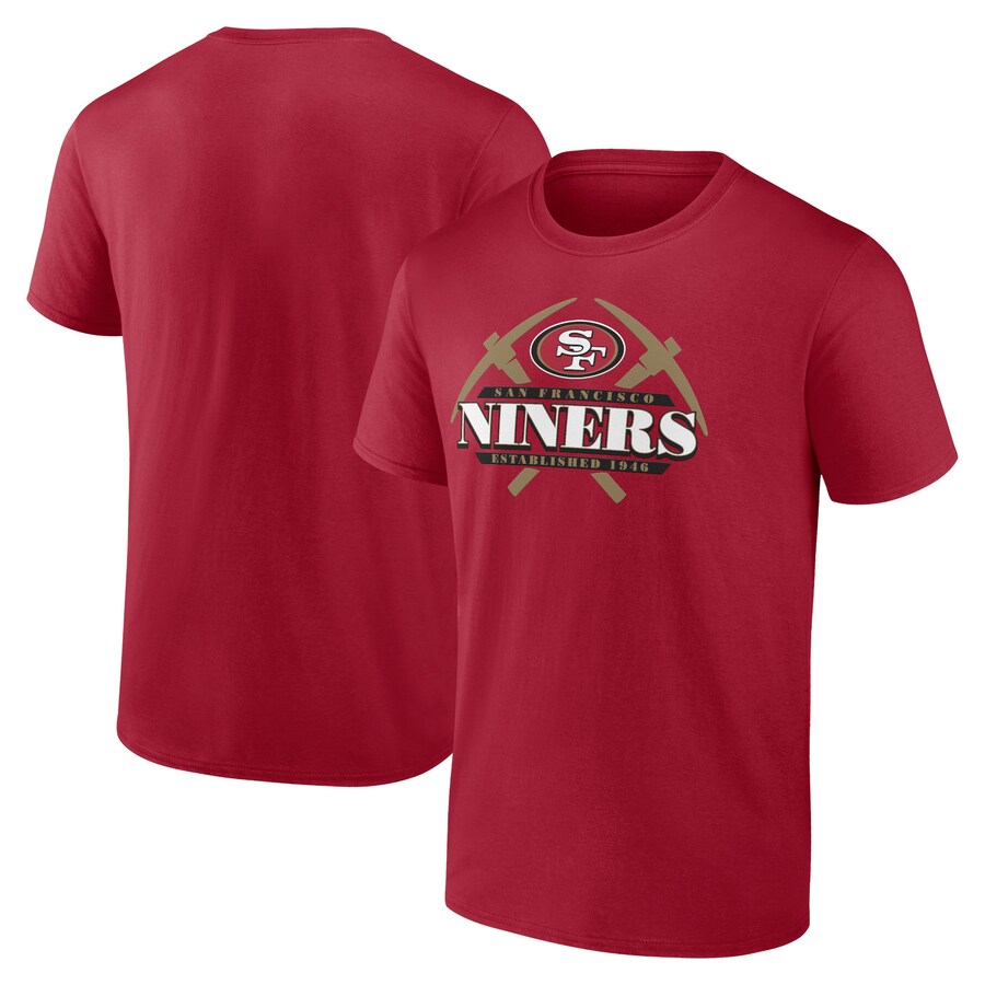 Men's San Francisco 49ers Fanatics Scarlet Hometown Offensive Drive T-Shirt