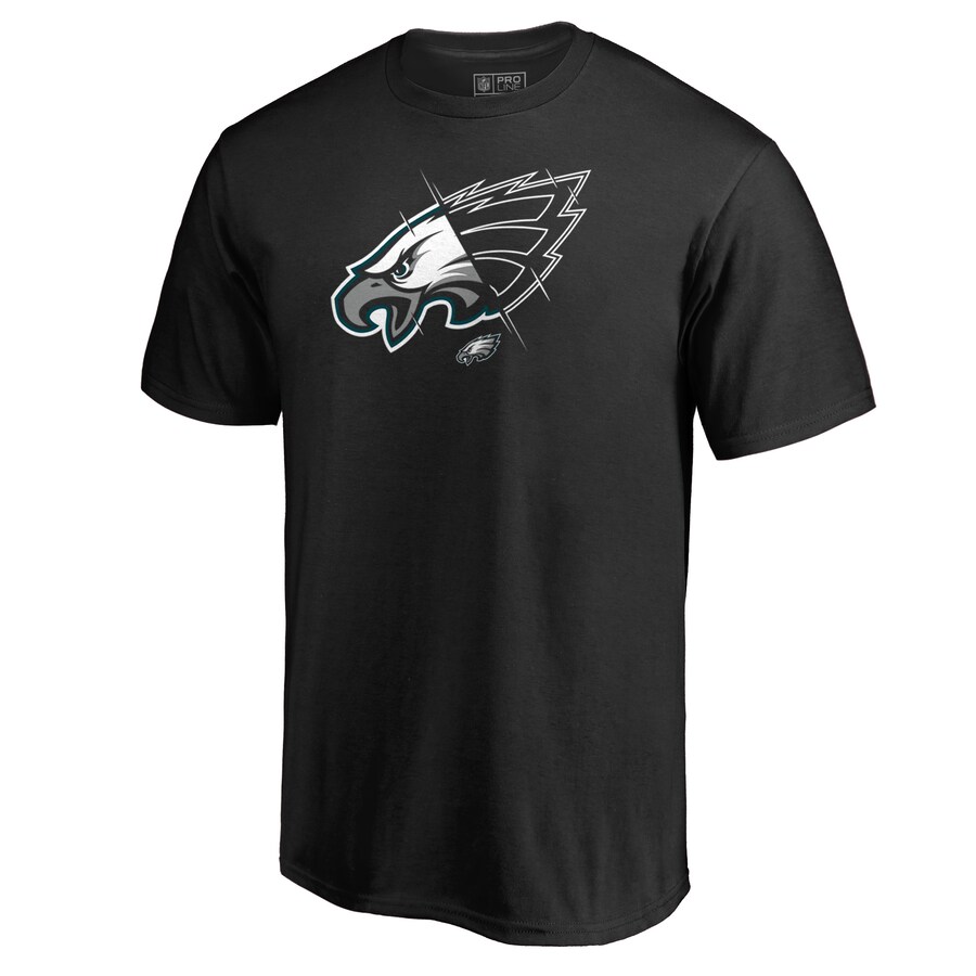 Men's Philadelphia Eagles Black X-Ray T-Shirt