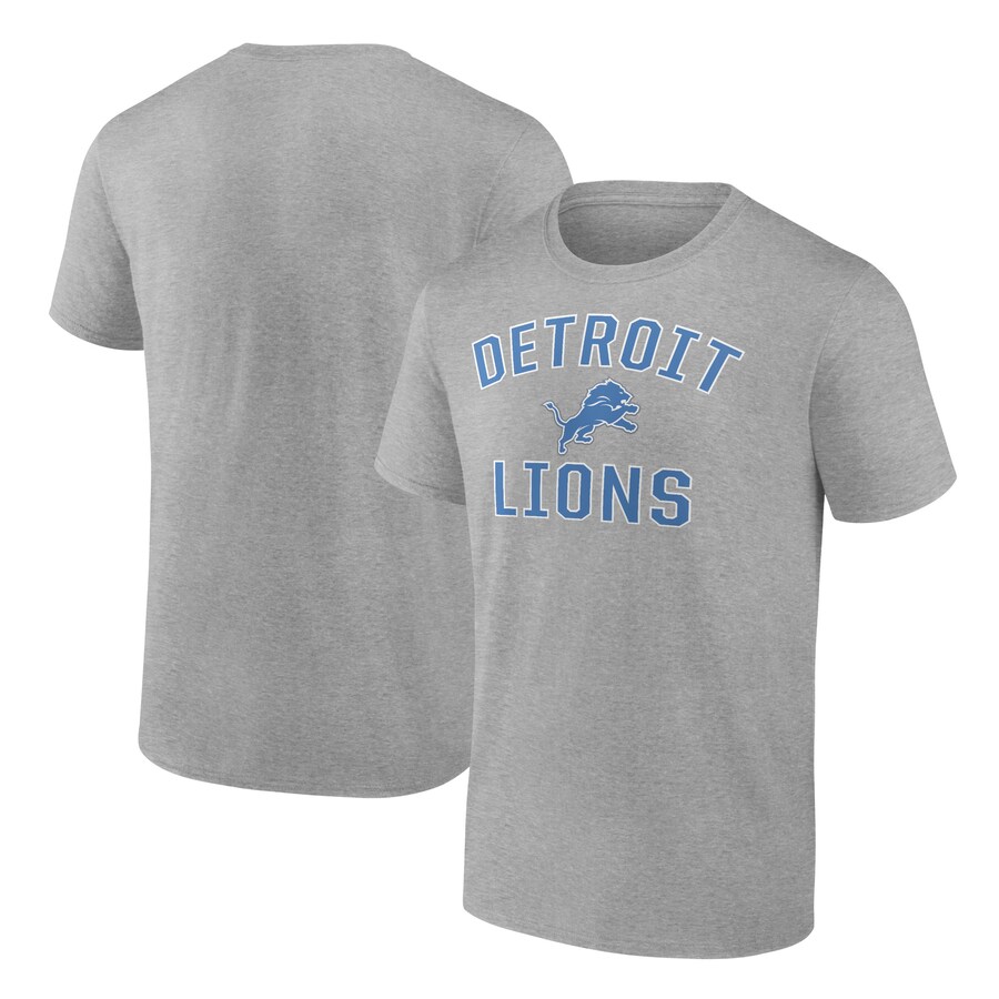 Men's Detroit Lions Fanatics Heather Gray Victory Arch T-Shirt
