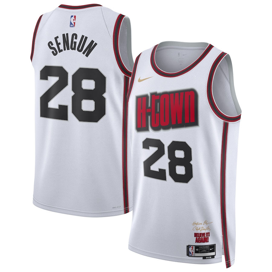 Unisex Houston Rockets Alperen Sengun Nike White 2024/25 Swingman Player Jersey - City Edition
