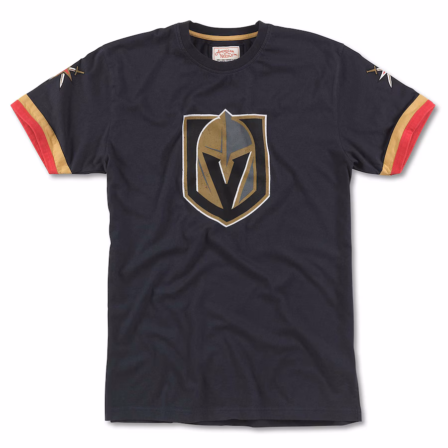 Men's Vegas Golden Knights American Needle Charcoal Remote Control T-Shirt