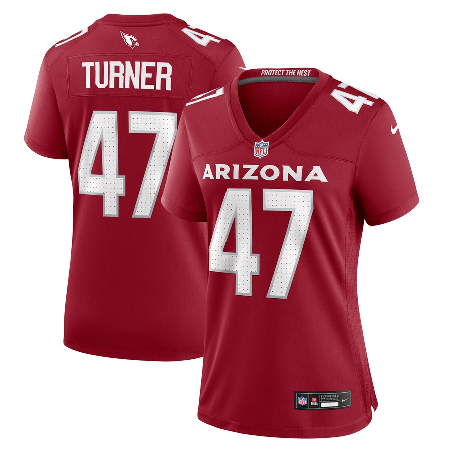 Women's Arizona Cardinals Ezekiel Turner Nike  Cardinal Team Game Jersey