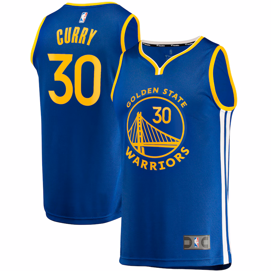 Youth Golden State Warriors Stephen Curry Fanatics Royal Fast Break Replica Jersey - Icon Edition