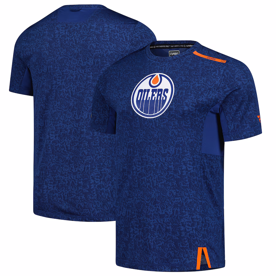 Men's Edmonton Oilers Fanatics Royal Authentic Pro Performance T-Shirt