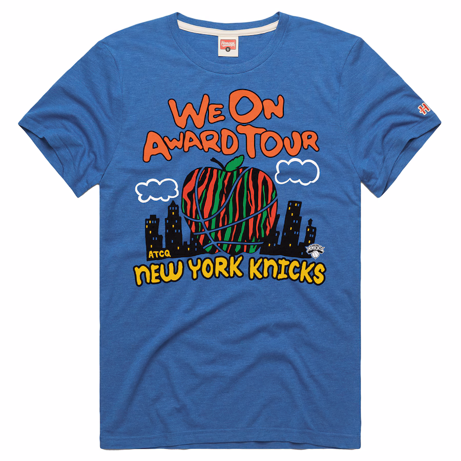 Men's New York Knicks Royal A Tribe Called Quest x NBA We On Award Tour T-Shirt
