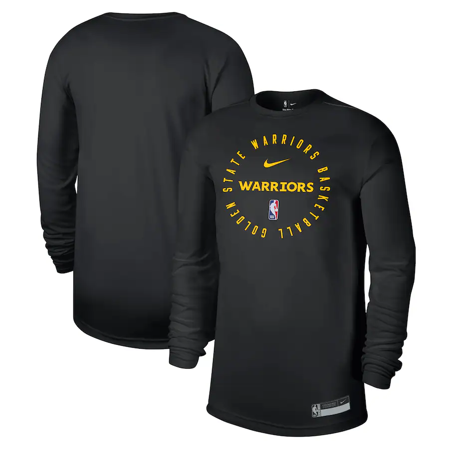 Men's Golden State Warriors Nike Black 2024/25 Legend On-Court Practice Long Sleeve T-Shirt