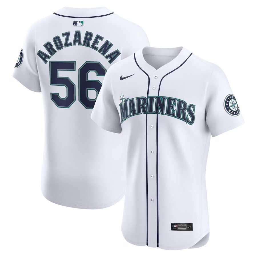 Men's Seattle Mariners Randy Arozarena Nike White Home Elite Player Jersey