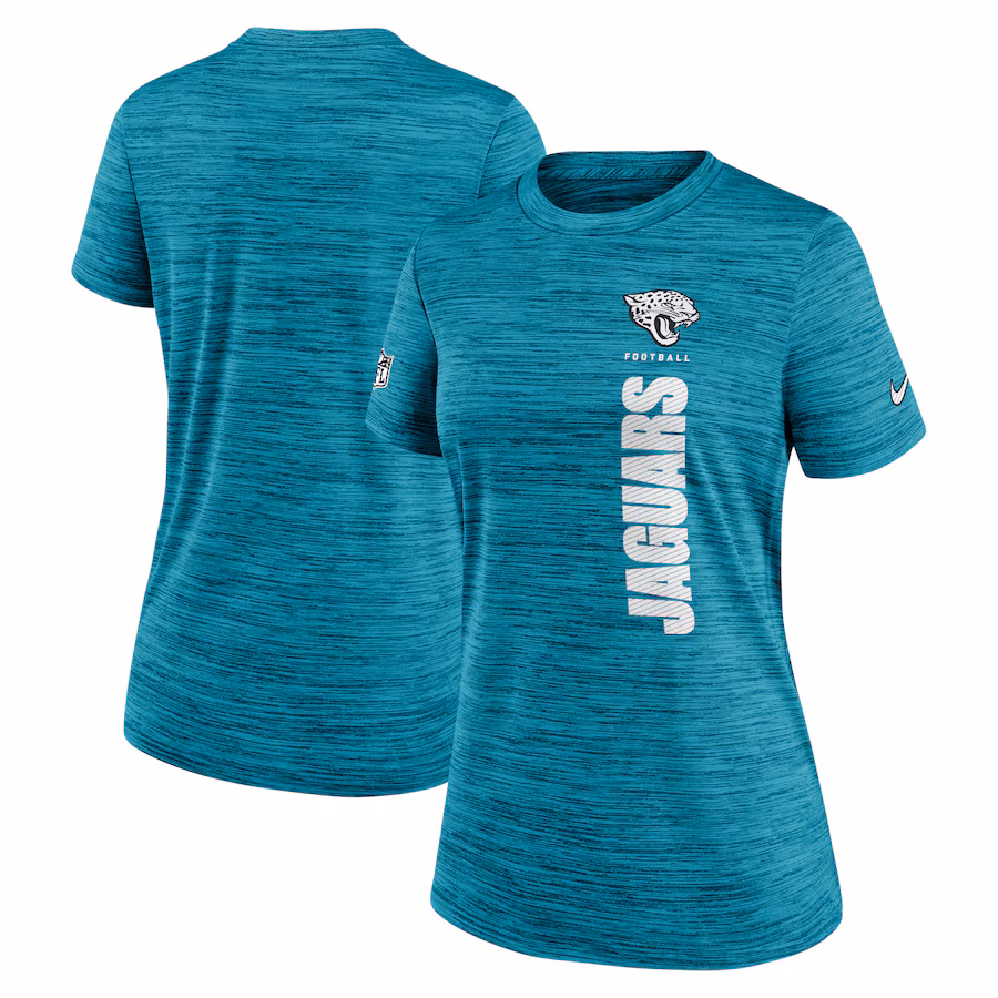 Women's Jacksonville Jaguars Nike Teal Sideline Velocity Performance T-Shirt