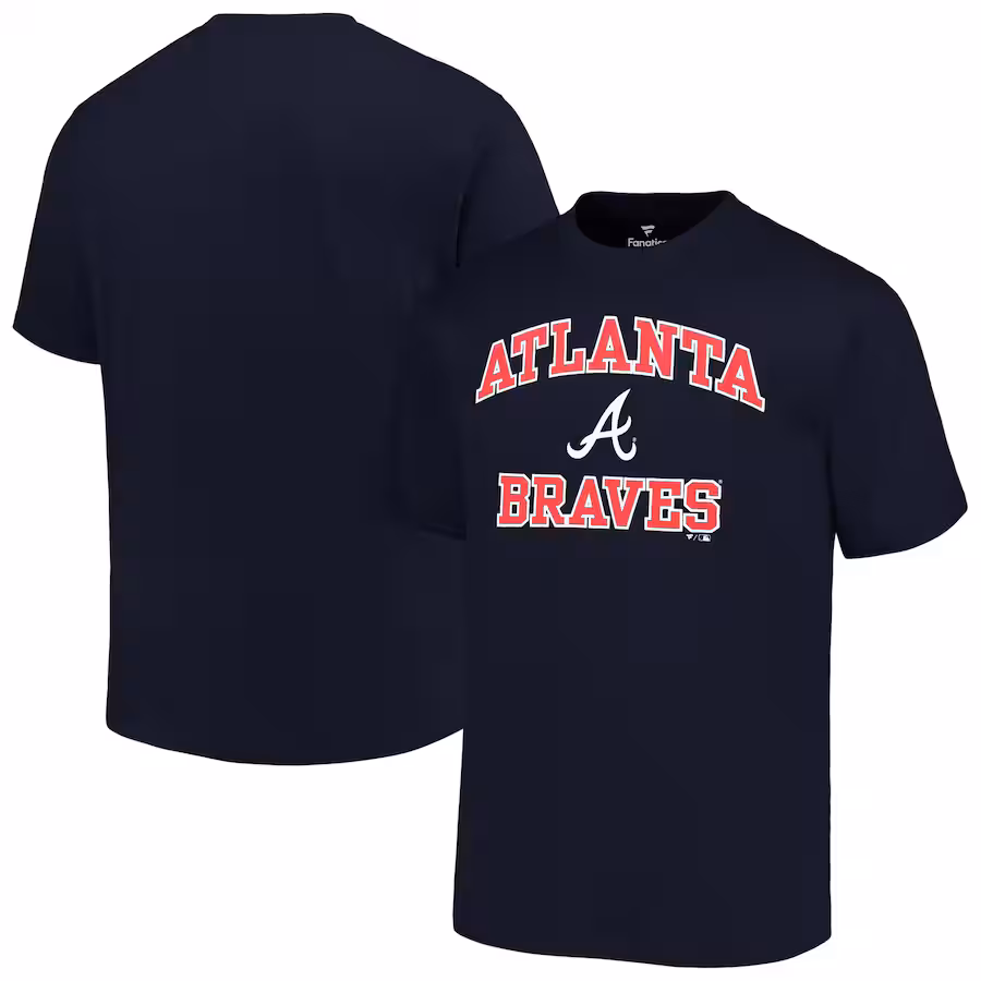 Men's Atlanta Braves Profile Navy Big & Tall Heart & Soul T-Shirt