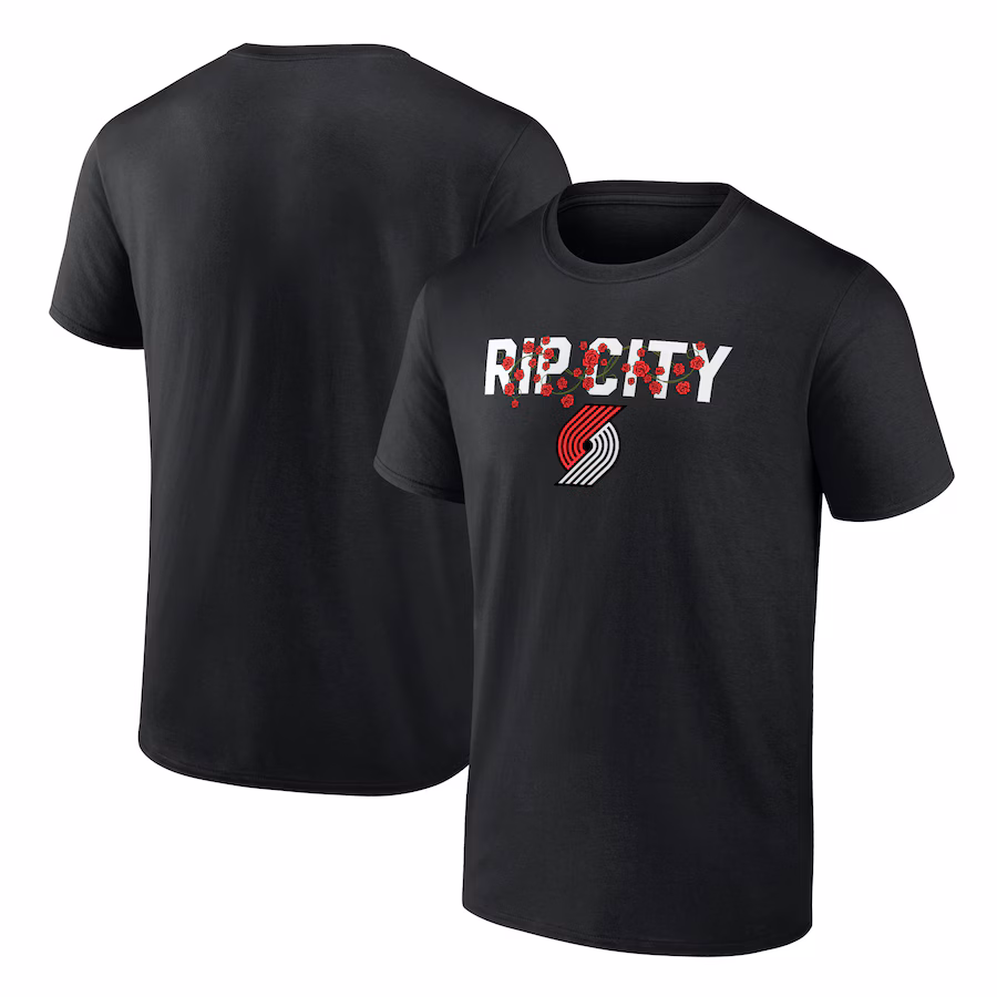 Men's Portland Trail Blazers Black Tip-Off T-Shirt
