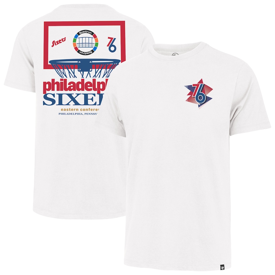 Men's Philadelphia 76ers  '47 White City Edition Backboard T-Shirt