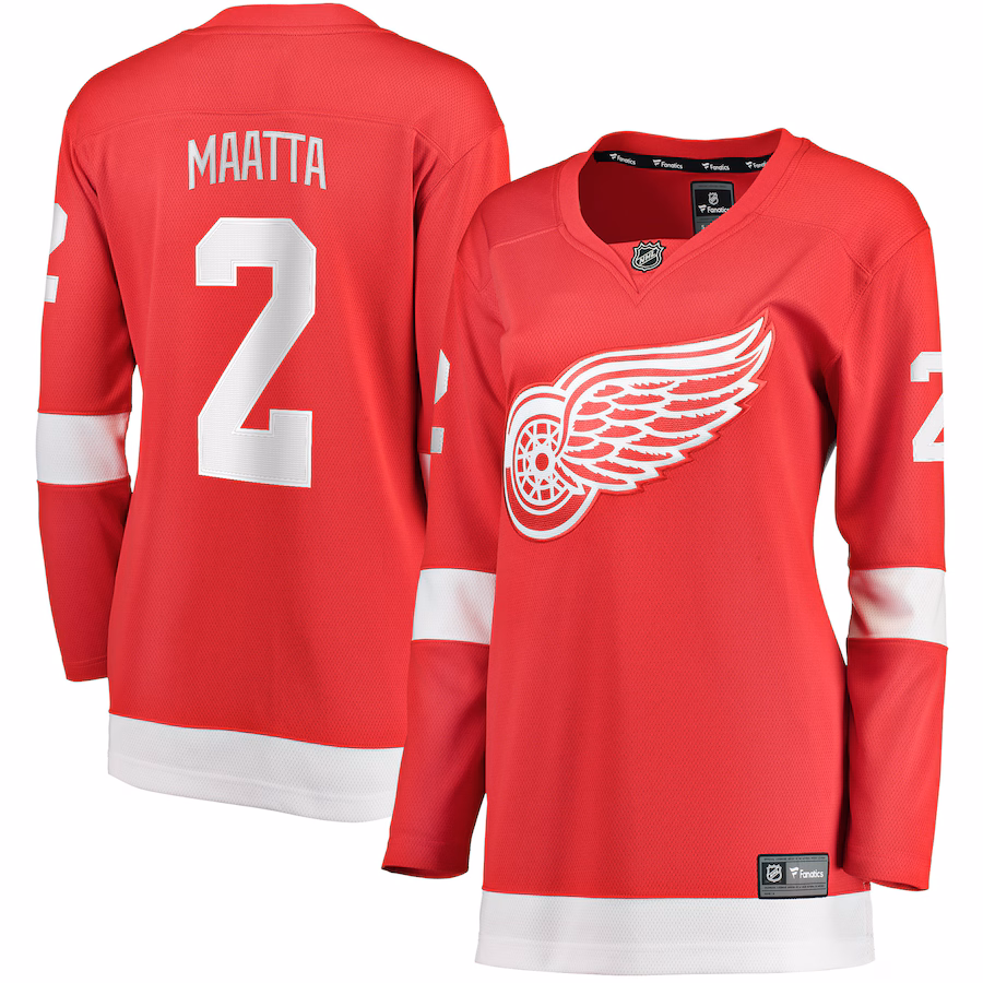 Women's Detroit Red Wings Olli Maatta Fanatics Red Home Breakaway Player Jersey
