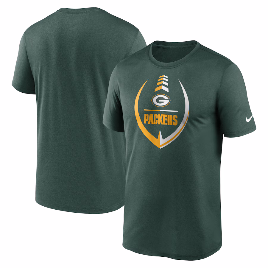 Men's Green Bay Packers Nike Green Icon Legend Performance T-Shirt