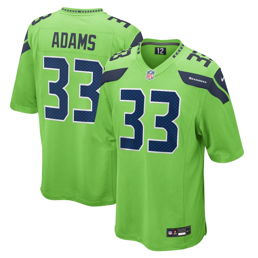 Men's Seattle Seahawks Jamal Adams Nike Neon Green  Game Jersey