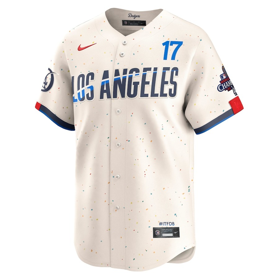 Men's Los Angeles Dodgers Shohei Ohtani Nike Cream 2024 City Connect Limited Player Jersey