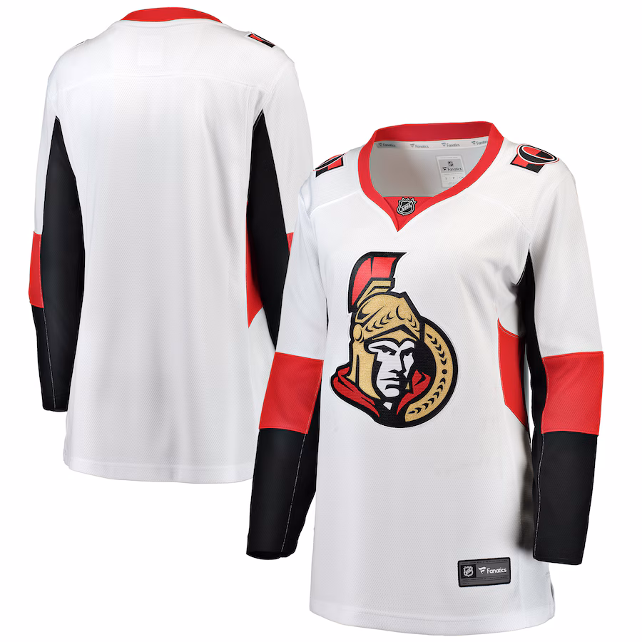 Women's Ottawa Senators Fanatics White Away Breakaway Jersey