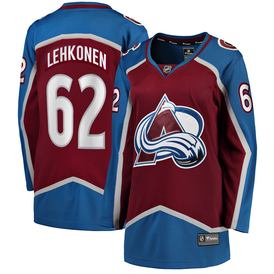 Women's Colorado Avalanche Artturi Lehkonen Fanatics Branded Burgundy Home Breakaway Player Jersey