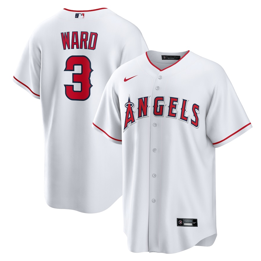 Men's Los Angeles Angels Taylor Ward Nike White Home Replica Jersey