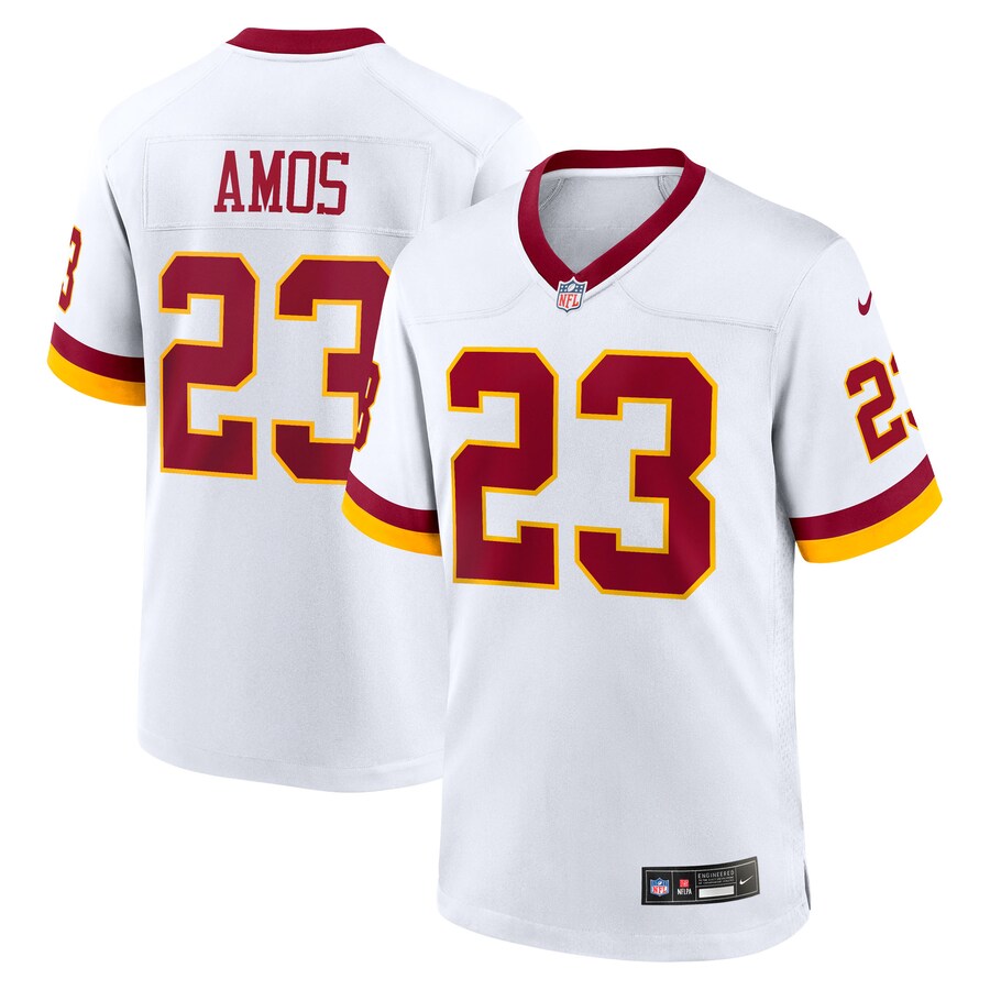 Men's Washington Commanders Trey Amos Nike White Game Super Bowl Era Jersey