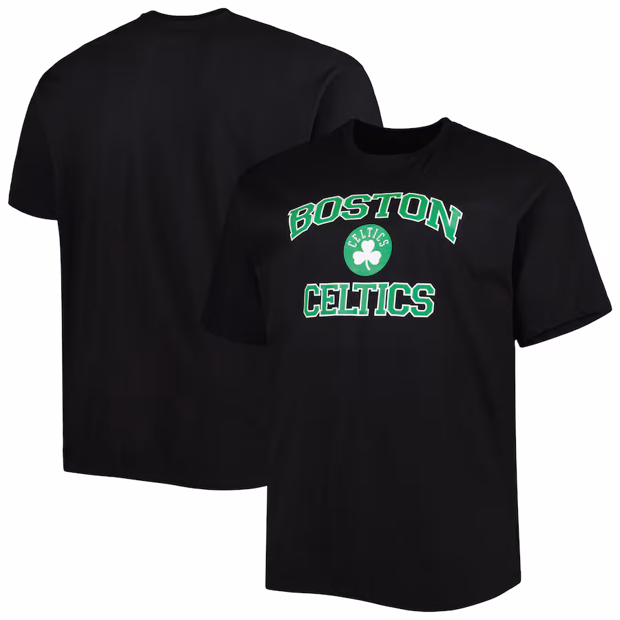 Men's Boston Celtics Black Big & Tall Heart & Soul T-Shirt