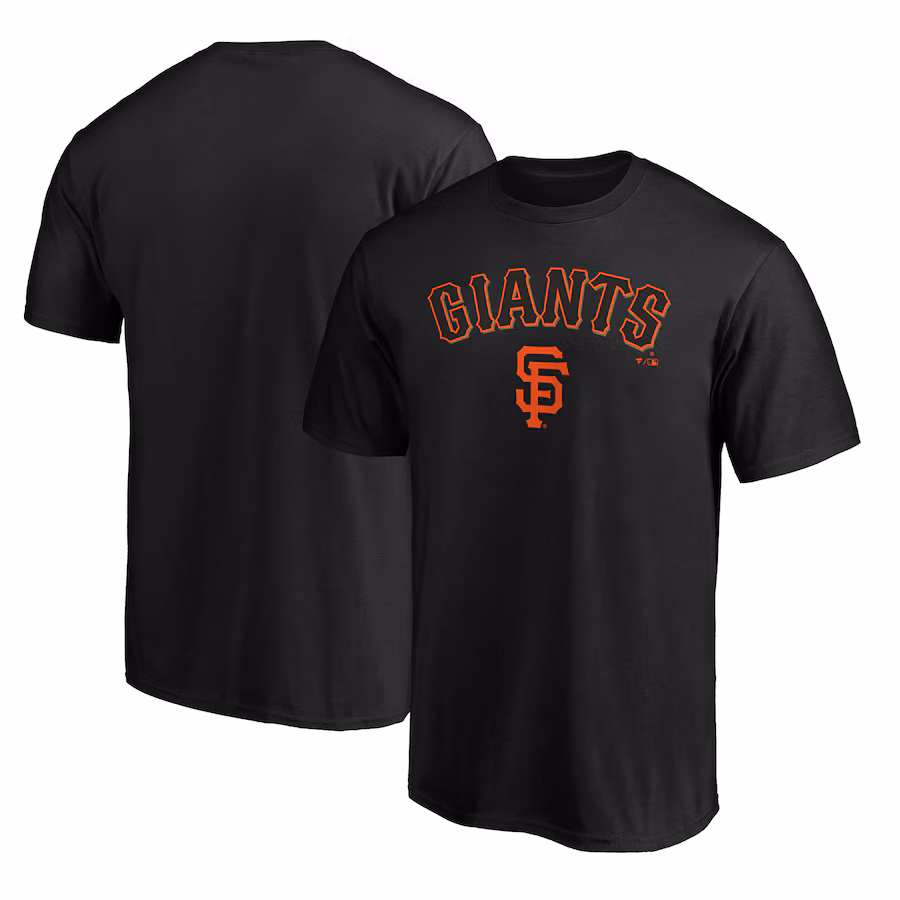 Men's San Francisco Giants Black Team Lock Up Wordmark T-Shirt