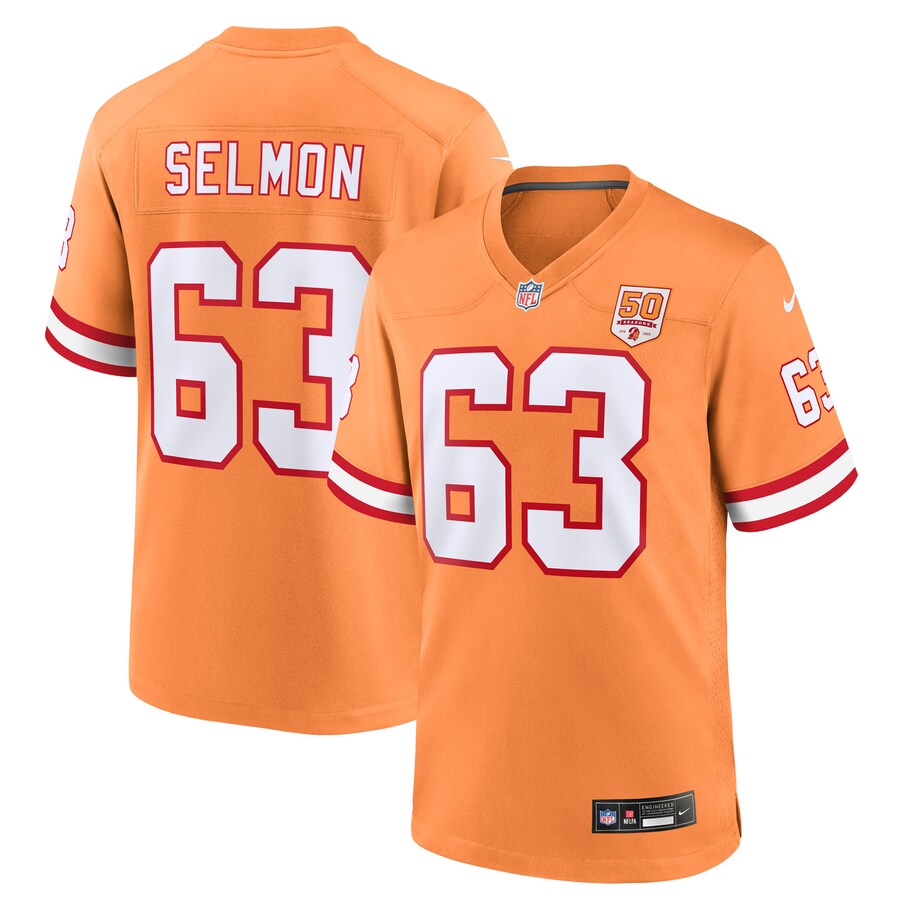 Men's Tampa Bay Buccaneers Lee Roy Selmon Nike Creamsicle 50th Season Game Jersey