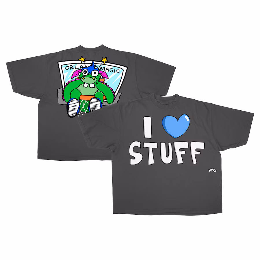 Unisex Orlando Magic  Black I Luv Stuff Premium Vintage Boxy T-Shirt