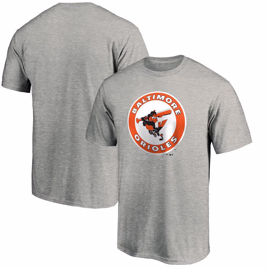 Men's Baltimore Orioles Ash Cooperstown Collection Forbes T-Shirt