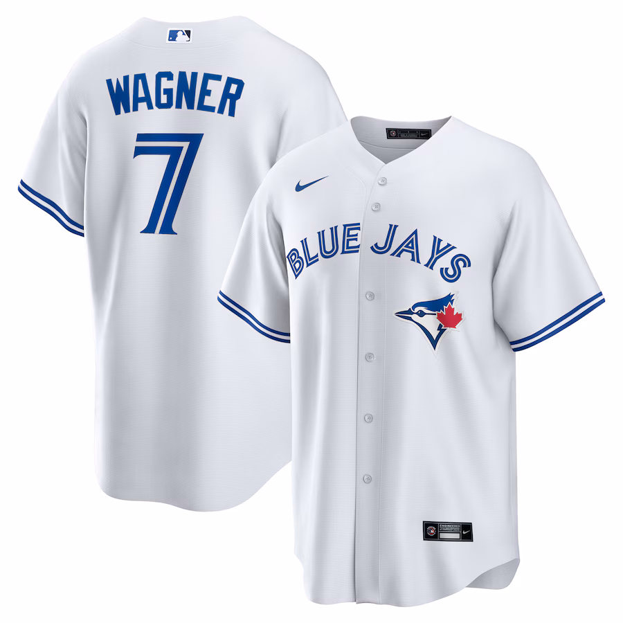 Men's Toronto Blue Jays Will Wagner Nike White Home Replica Jersey