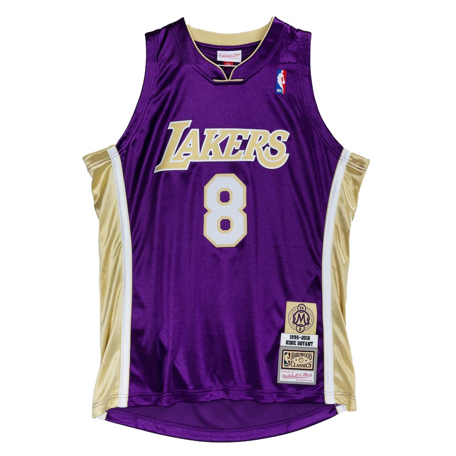 Men's Los Angeles Lakers Kobe Bryant Mitchell & Ness Purple Hall of Fame Class of 2020 #8 Authentic Jersey