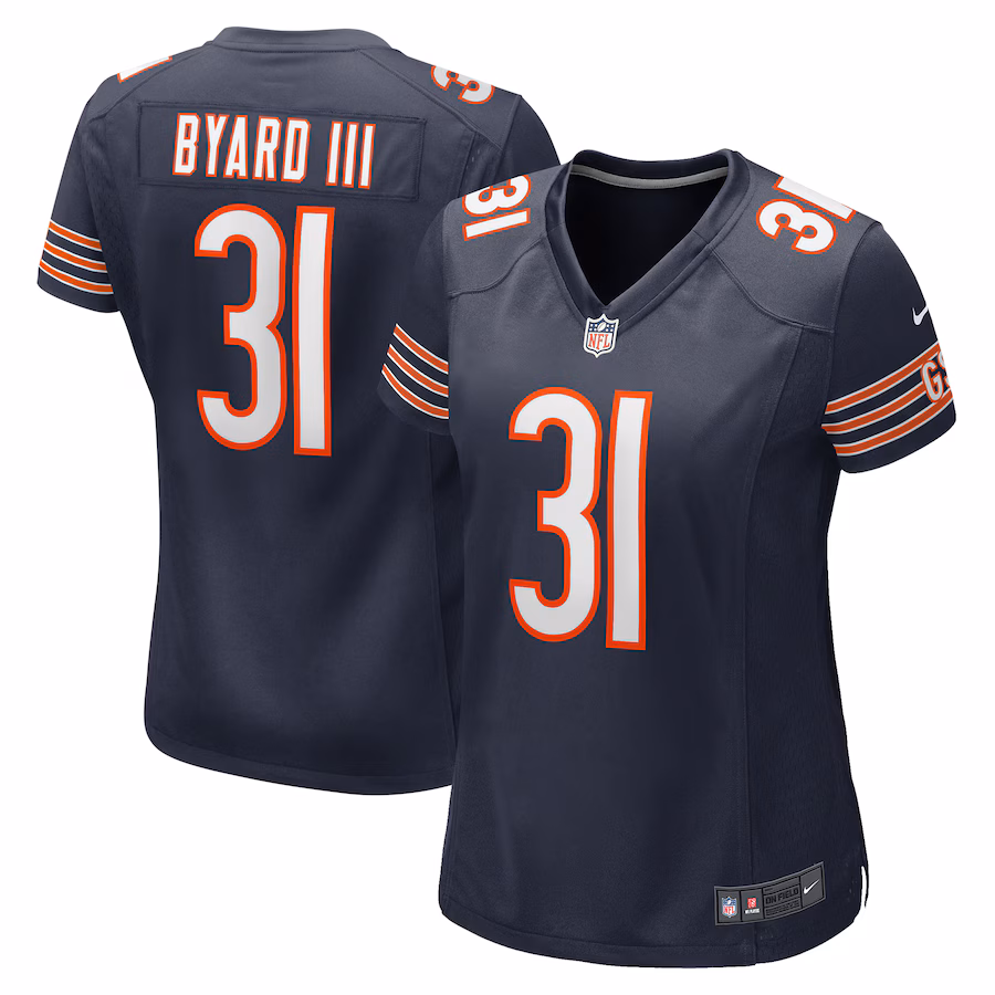 Women's Chicago Bears Kevin Byard III Nike  Navy  Game Jersey