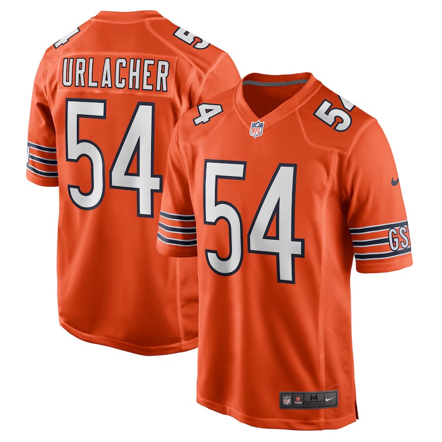 Men's Chicago Bears Brian Urlacher Nike Orange Retired Player Alternate Game Jersey