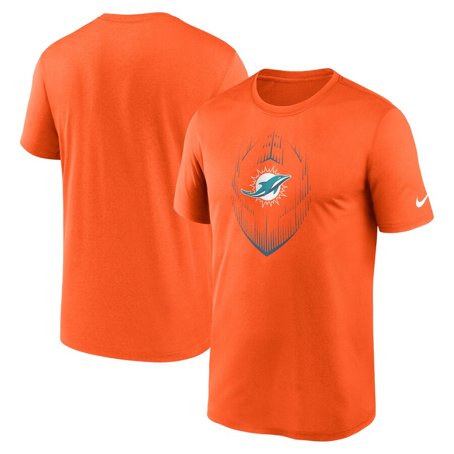 Men's Miami Dolphins Nike Orange Primetime Legend Icon Performance T-Shirt