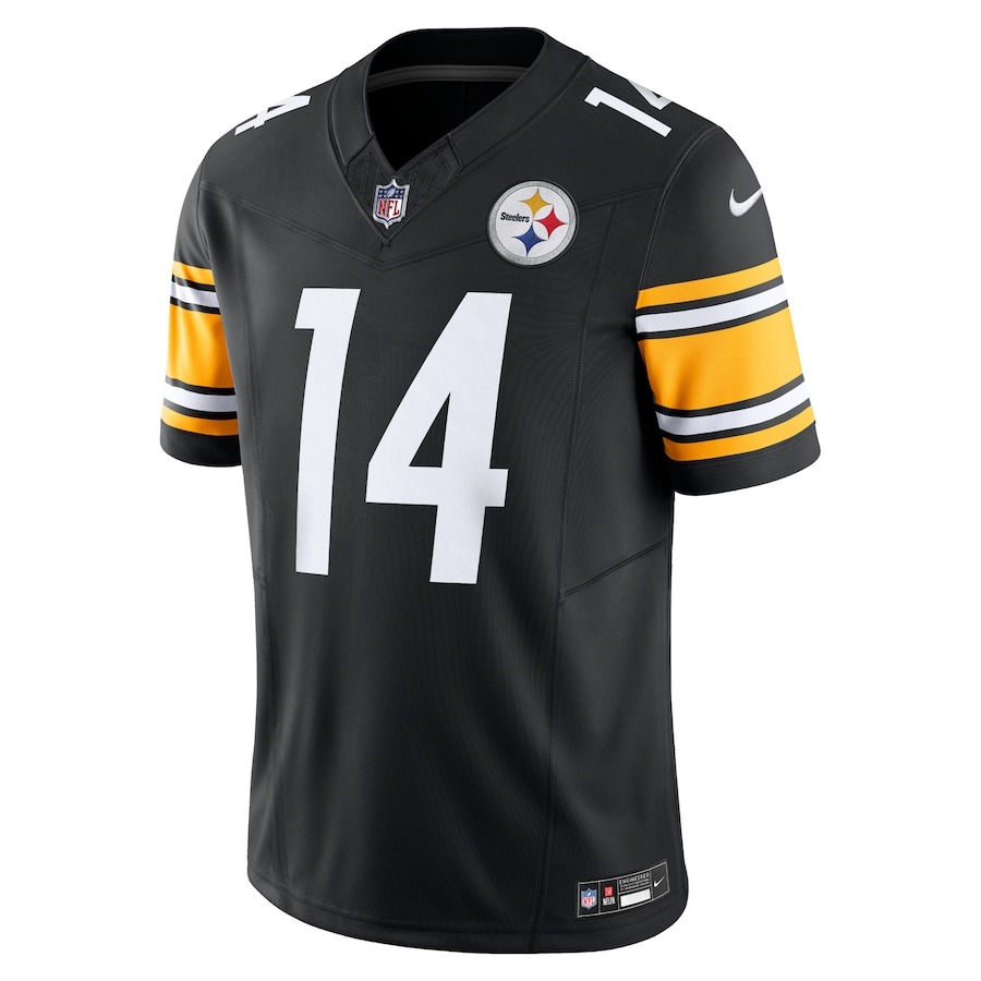 Men's Pittsburgh Steelers George Pickens Nike Black Vapor F.U.S.E. Limited Jersey