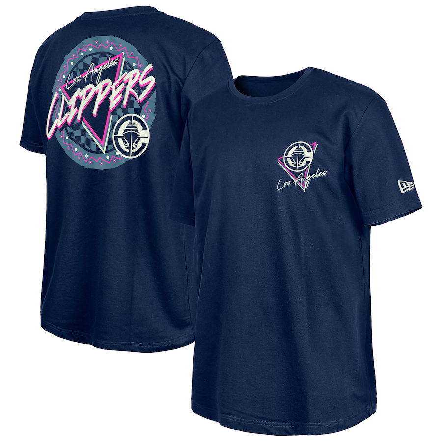 LA Clippers  New Era Navy Glow-in-the-Dark T-Shirt