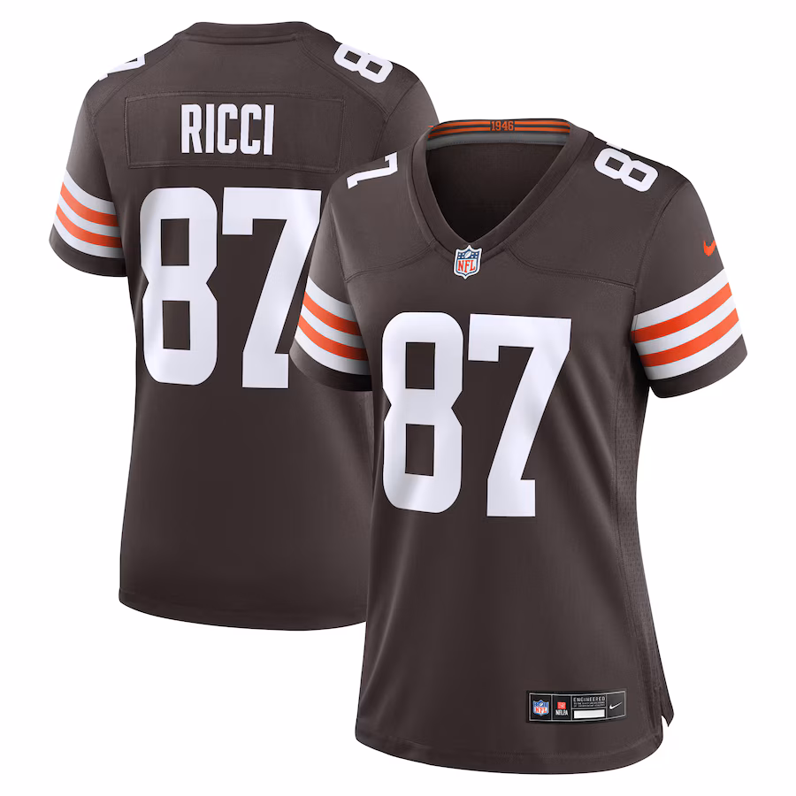 Women's Cleveland Browns Giovanni Ricci Nike  Brown  Game Jersey