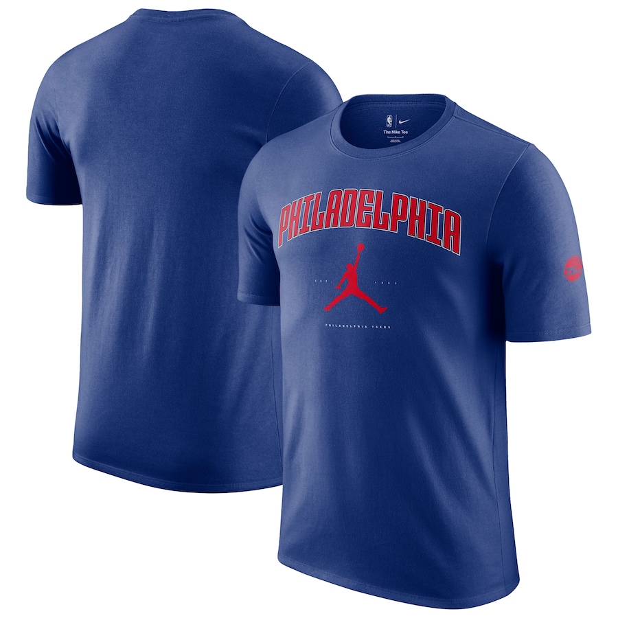Unisex Philadelphia 76ers Jordan Brand Royal Essential Cities T-Shirt