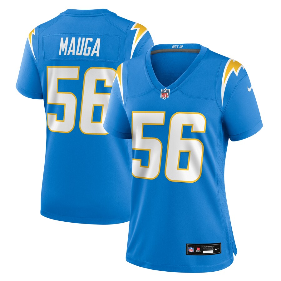 Women's Los Angeles Chargers Kanai Mauga Nike Powder Blue Team Game Jersey
