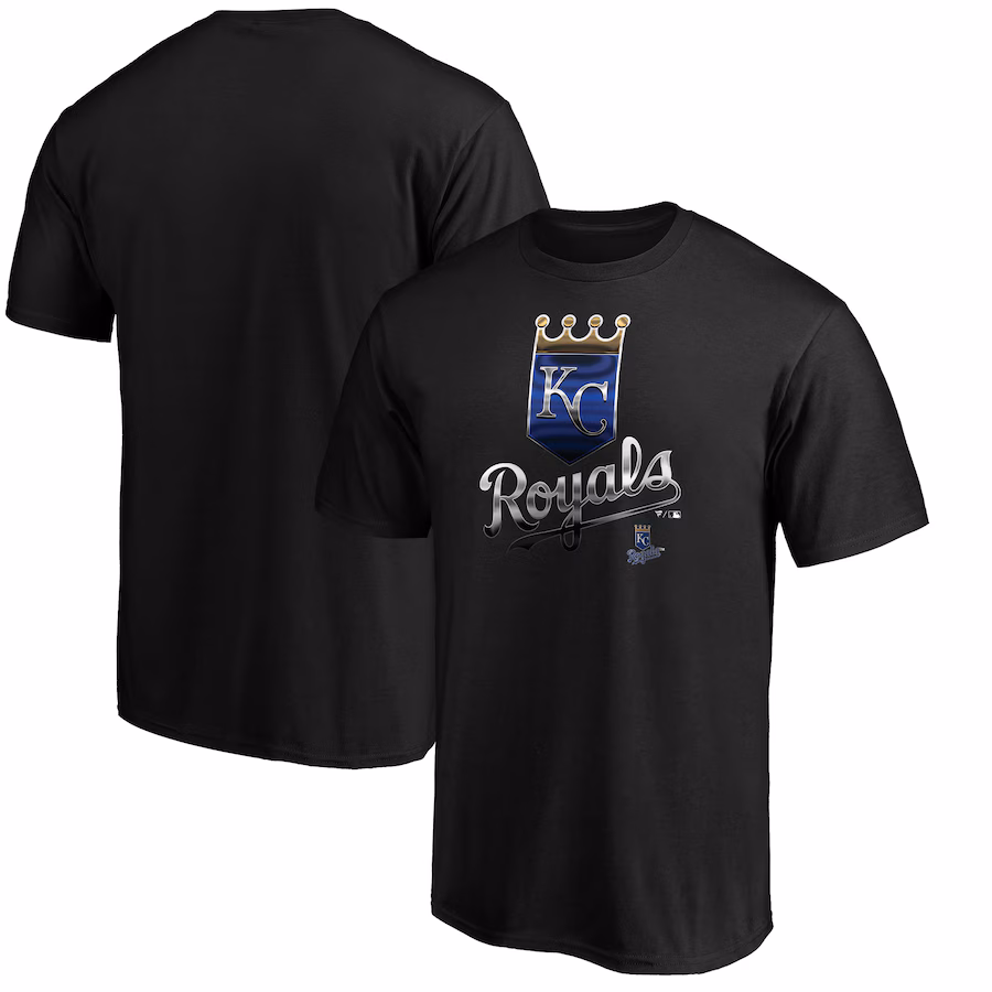 Men's Kansas City Royals Black Team Midnight Mascot T-Shirt