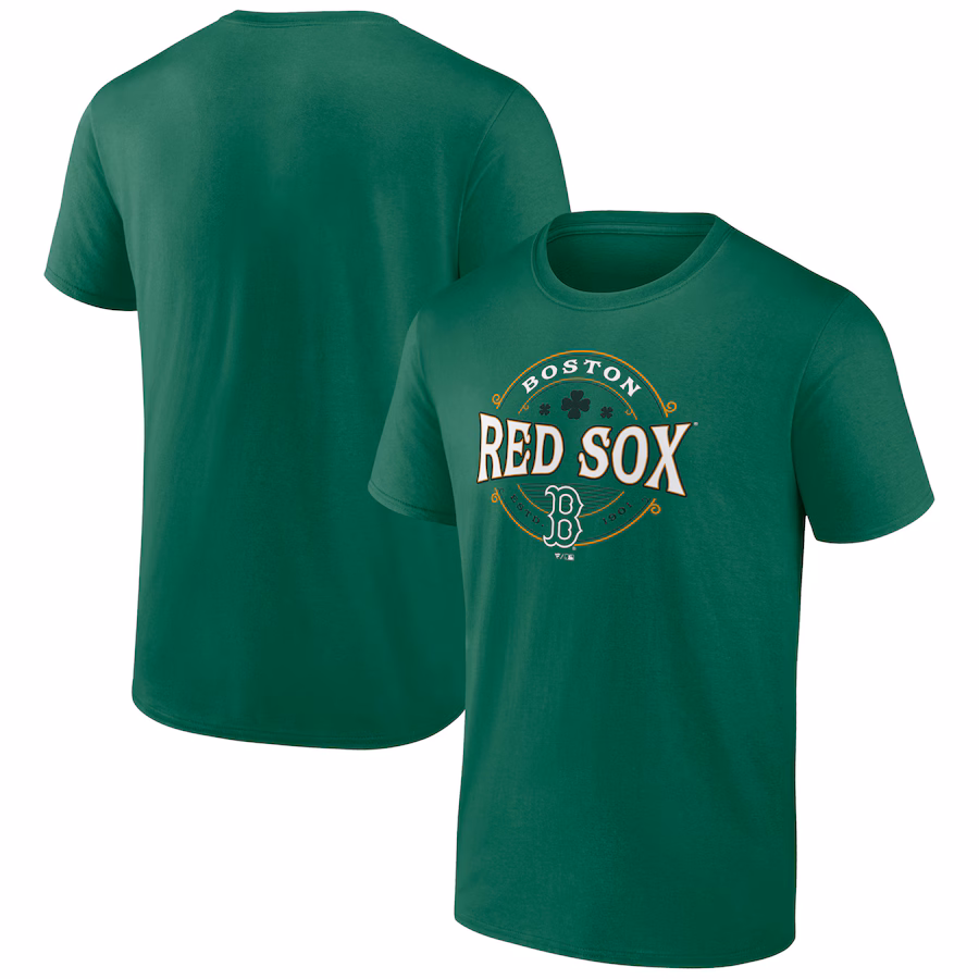 Men's Boston Red Sox Kelly Green St. Patrick's Day Lucky T-Shirt