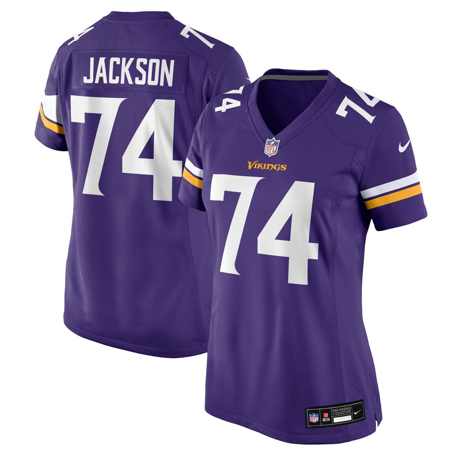 Women's Minnesota Vikings Donovan Jackson Nike Purple Team Game Jersey