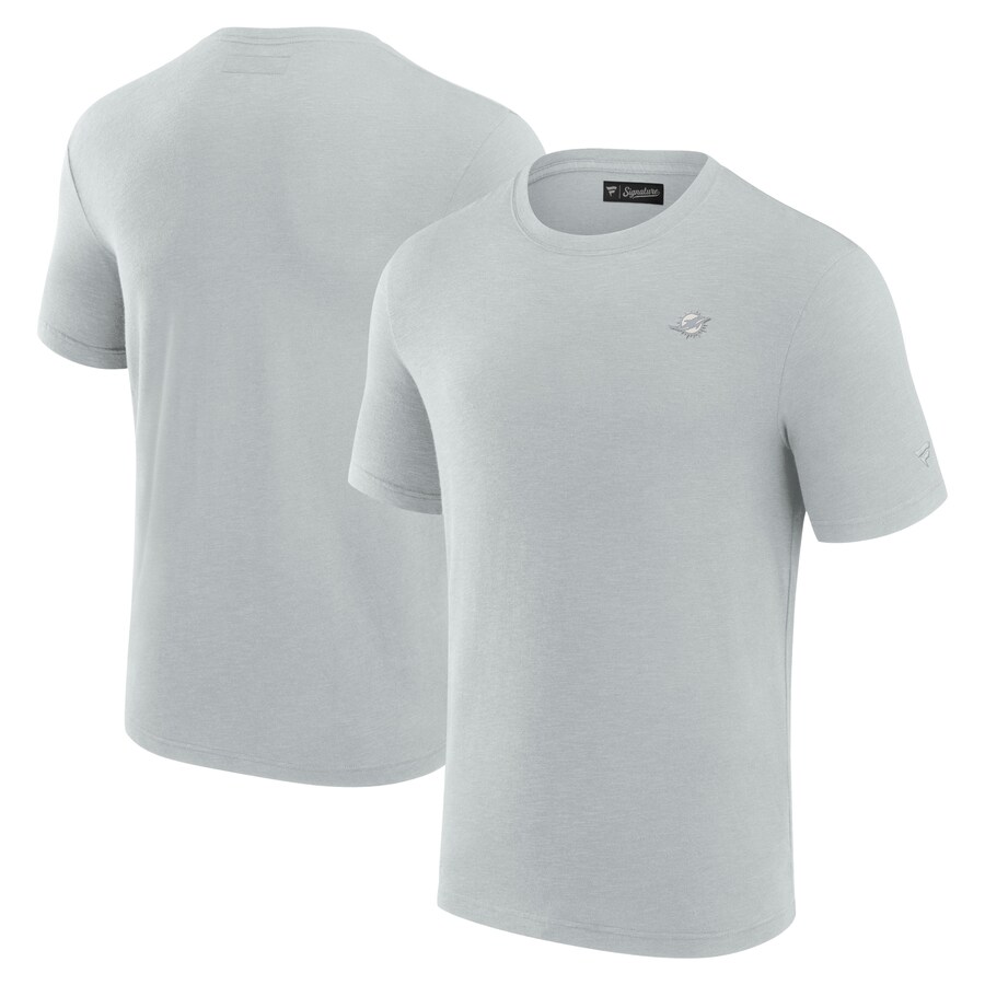 Men's Miami Dolphins Fanatics Gray Modal Short Sleeve T-Shirt