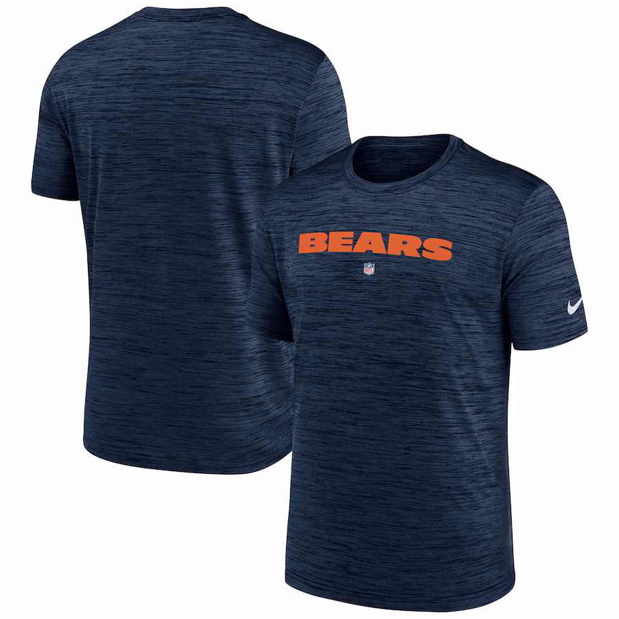 Men's Chicago Bears Nike Navy Velocity Performance T-Shirt