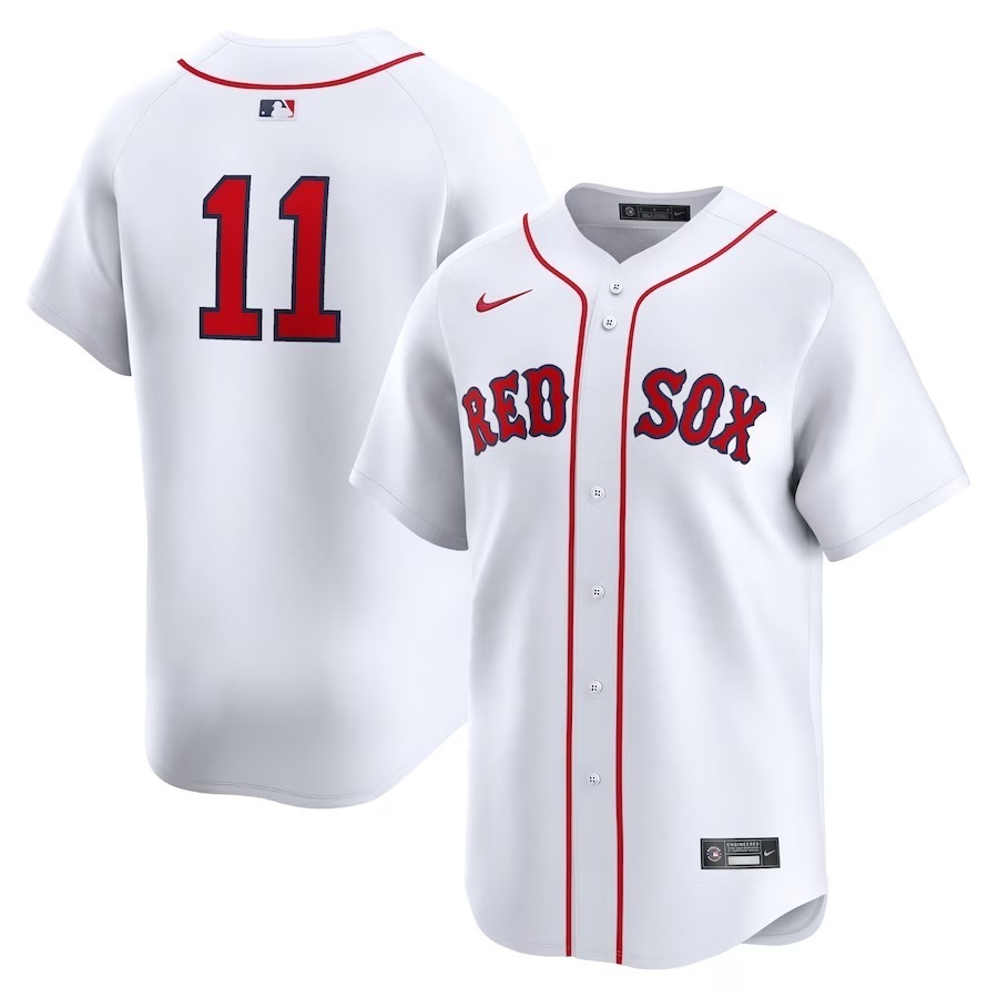 Men's Boston Red Sox Rafael Devers Nike White Home Limited Player Jersey