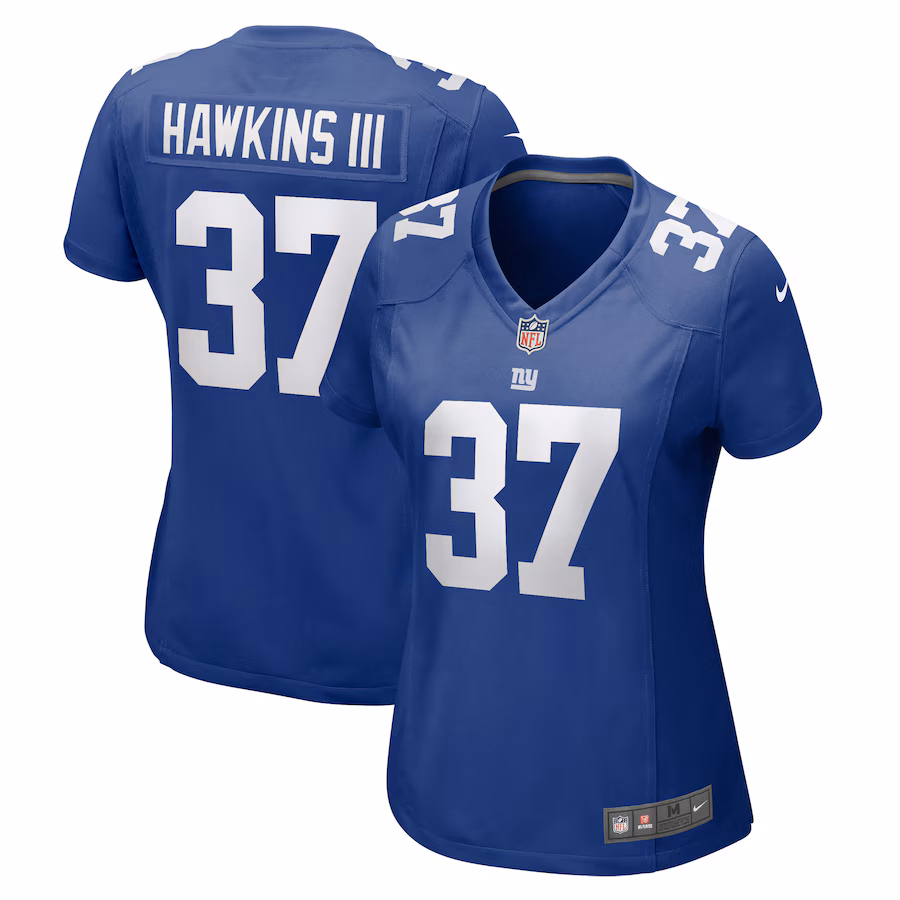 Women's New York Giants Tre Hawkins Nike  Royal  Game Jersey
